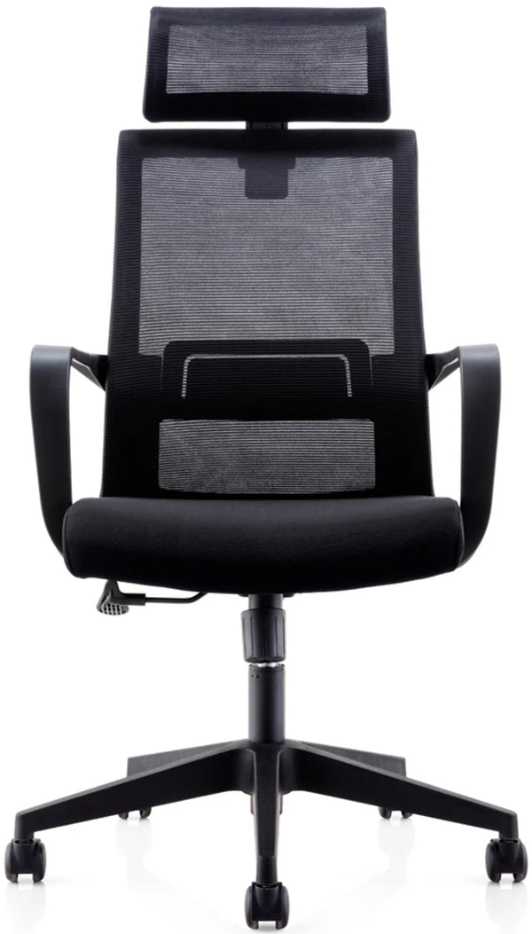 Siege De Bureau Smart Avec Tetiere  Noir /Noir