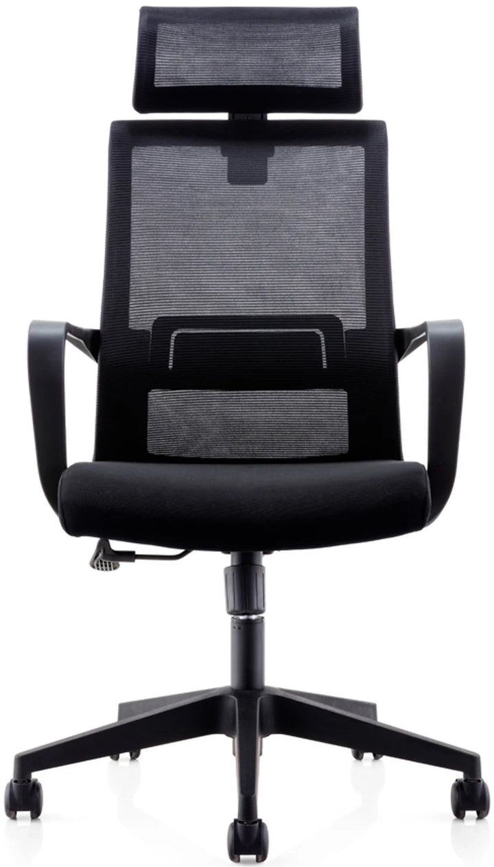 Siege De Bureau Smart Avec Tetiere  Noir /Noir