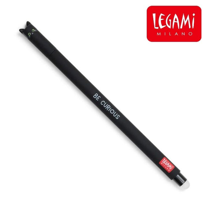 Stylo effaçable legami motif chat - écriture précise 0,7 mm