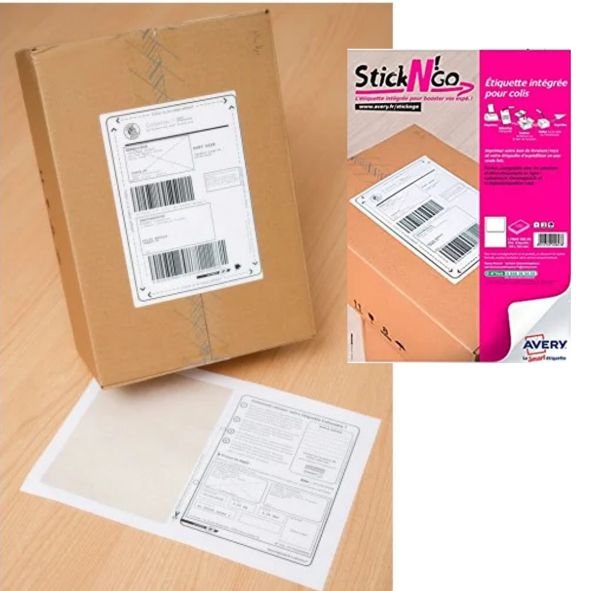 Étiquettes expédition colissimo intégrée 120X164  - stick'ngo- 100 feuilles