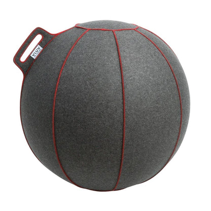 Ballon d'assise ergonomique - Gris/Rouge Ø 70-75cm