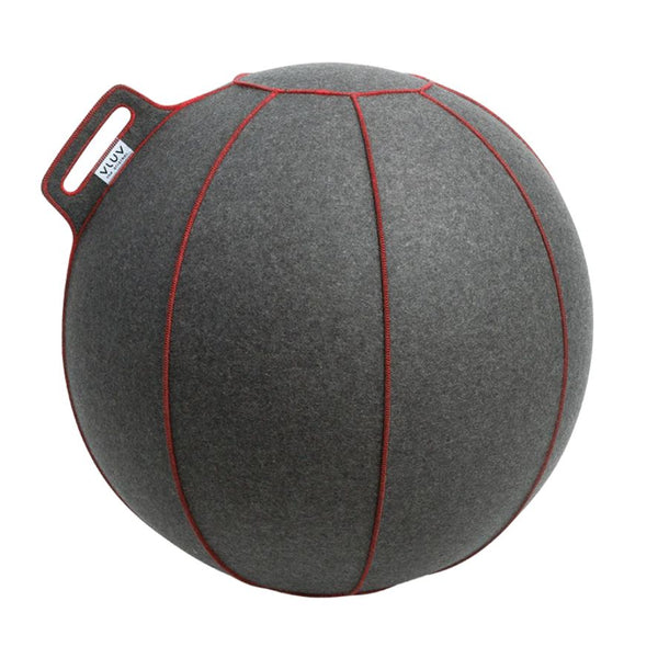 Ballon d'assise ergonomique - Gris/Rouge Ø 70-75cm