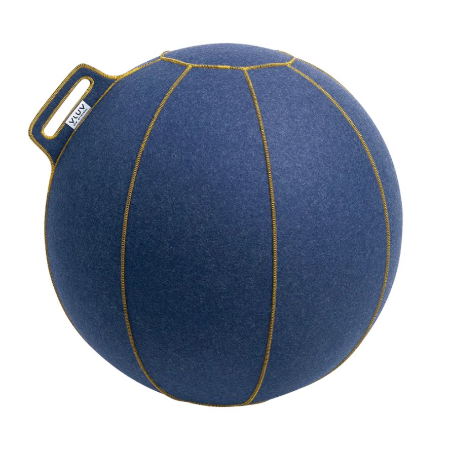Ballon d'assise ergonomique - Denim/Or - Ø 60-65cm