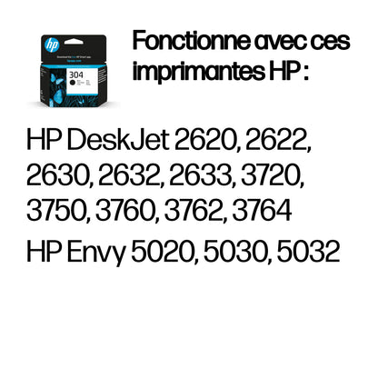 Cartouche d'encre HP noire 304 - 120 pages