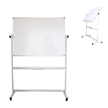 Tableau blanc pivotant 120x90 - double face magnétique