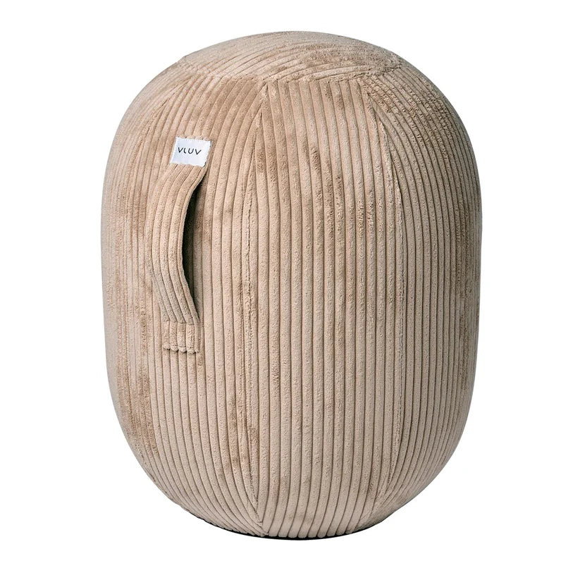 Tabouret Ergonomique Velours Beige - Confort et Style