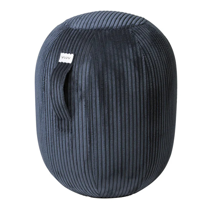 Tabouret d'assise Capsul Lip - Tissu velours - Navy - M (Medium)