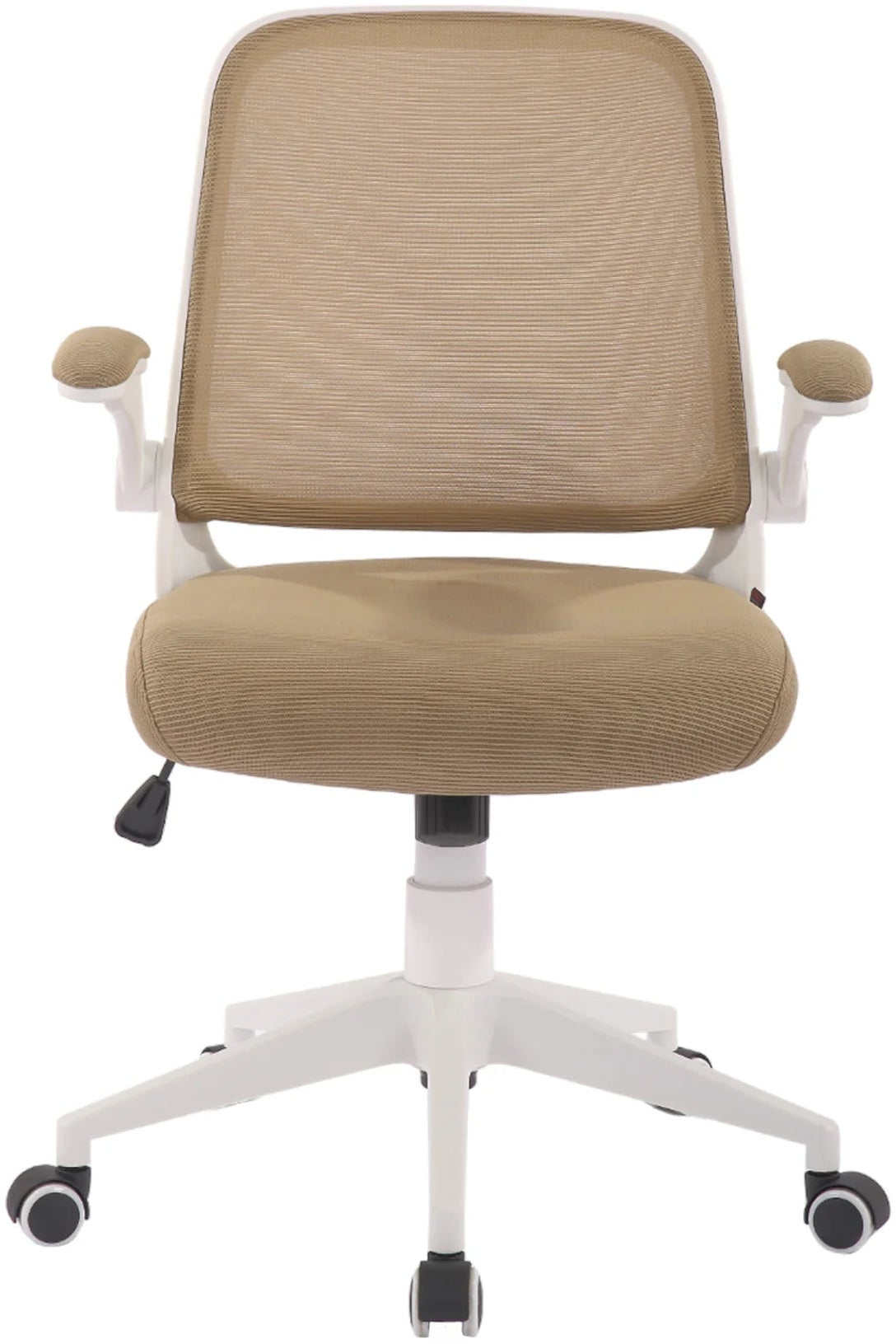 Siège de bureau ergonomique - accoudoirs relevables beige