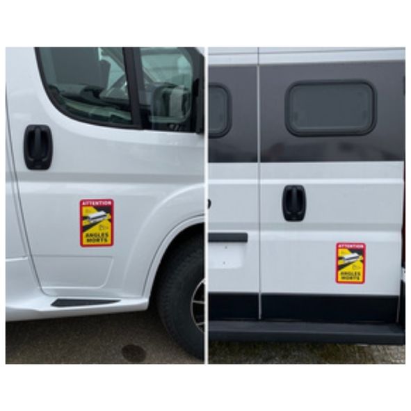 Autocollants Angle Mort 3.5T - Lot de 3