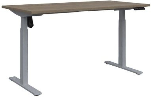 Bureau électrique réglable - chêne ambre, 1200x700 mm