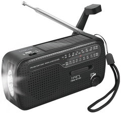 Radio solaire avec dynamo 4 en 1