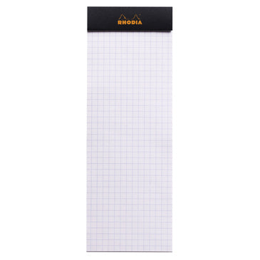 Bloc Rhodia 7.4x21cm 80feuilles 5x5- noir