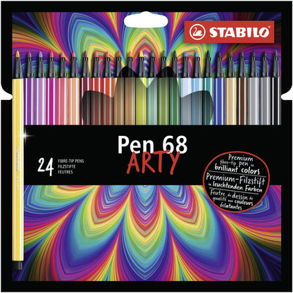 Feutres pen68 - étui 24 couleurs, pointe moyenne