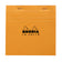 Bloc rhodia orange 14x14 -5x5 80feuilles
