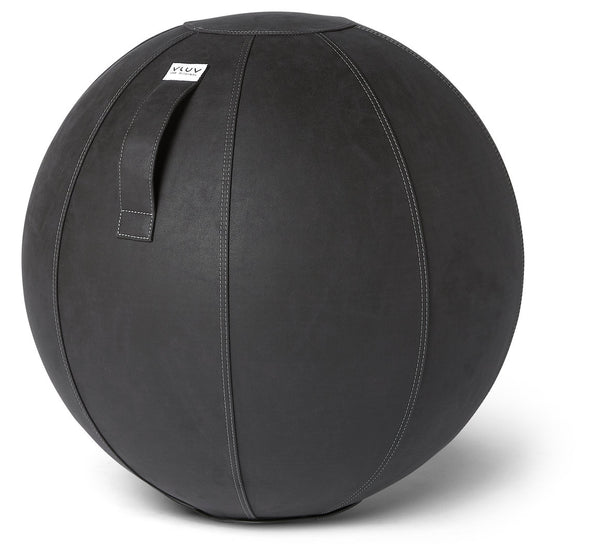 Ballon d'Assise Similicuir Noir - Confort Ergonomique