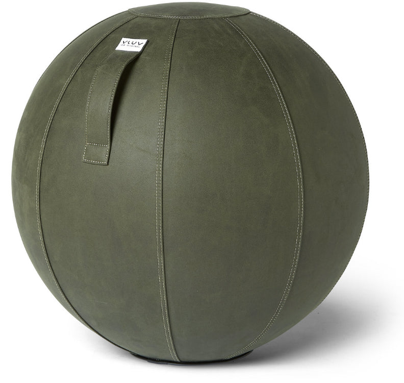 Ballon d'assise VIGA - Similicuir Olive - Ø 60-65cm