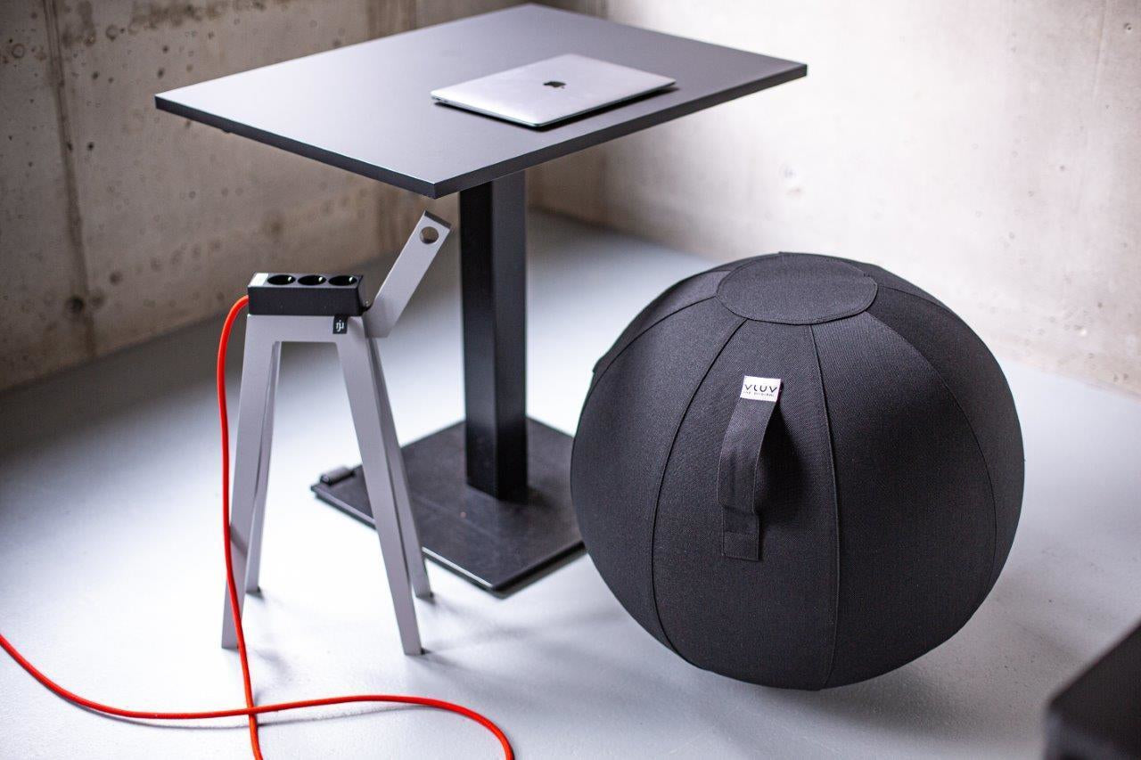 Ballon d'assise ergonomique - Noir 70-75cm