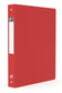 Classeur dos 40 mm polypropylène 4 anneaux rond rouge