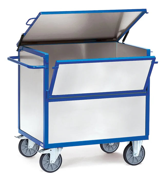 Chariot de transport avec couvercle - Charge 600 kg