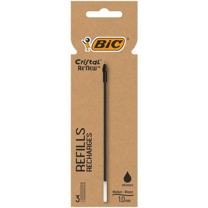 Recharge d'encre noir - Pack de 3, ligne moyenne