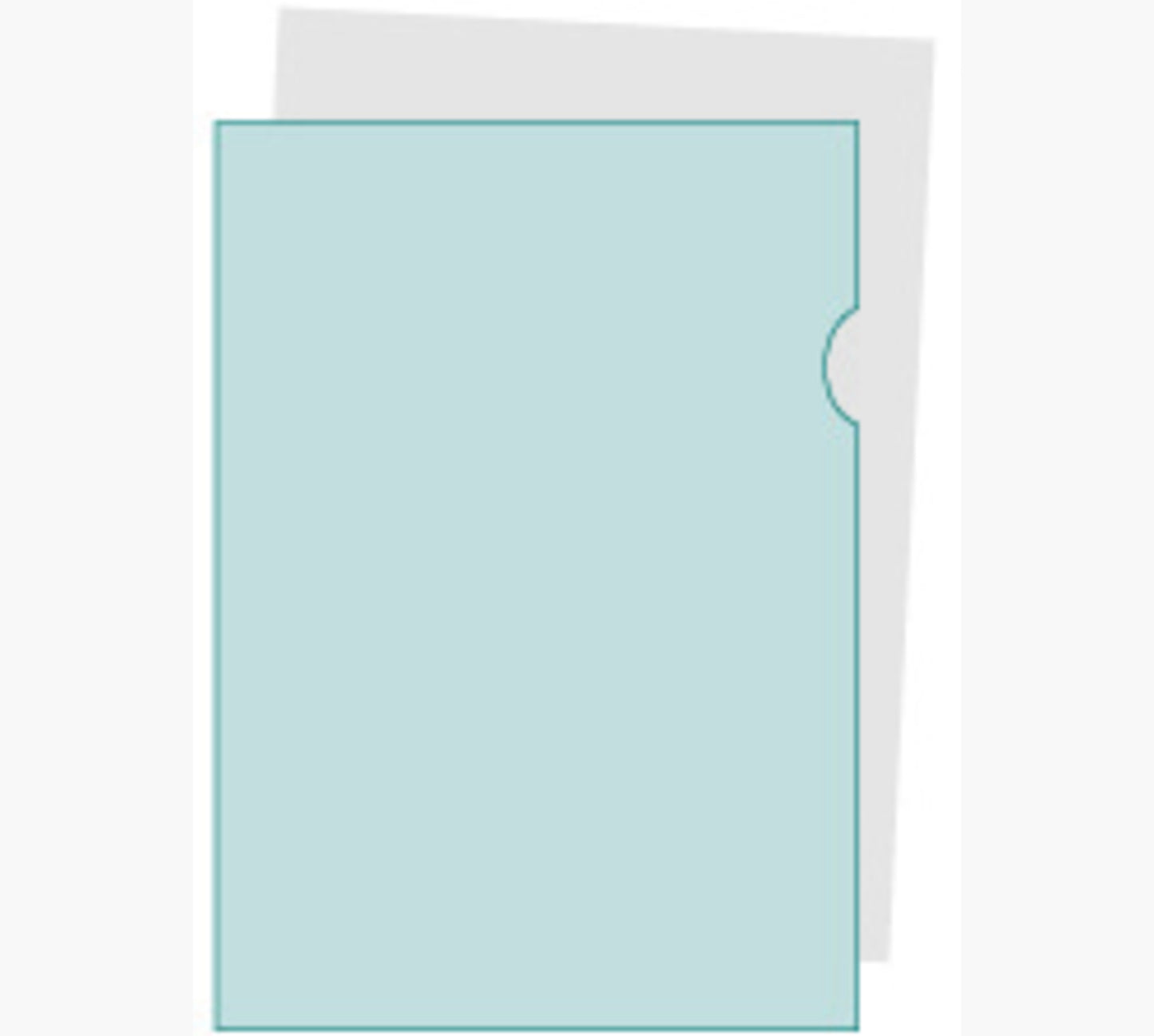 Pochette coin papier A4 blanc translucide paquet de 50