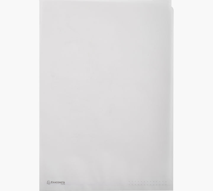 Pochette coin papier A4 blanc translucide paquet de 50