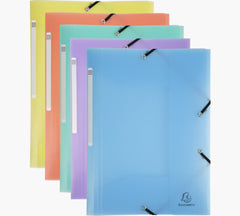 Chemise 3rabats et élastique polypro - pastel assorties