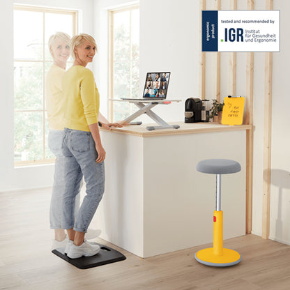 Convertisseur bureau assis/debout - ergonomie compacte
