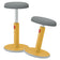 Tabouret assis debout leitz jaune
