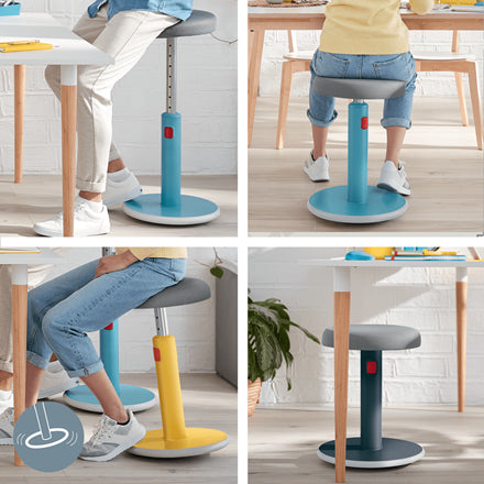 Tabouret assis debout leitz gris