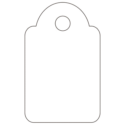 Etiquette à suspendre fil blanc 15x24mm- boite de 200