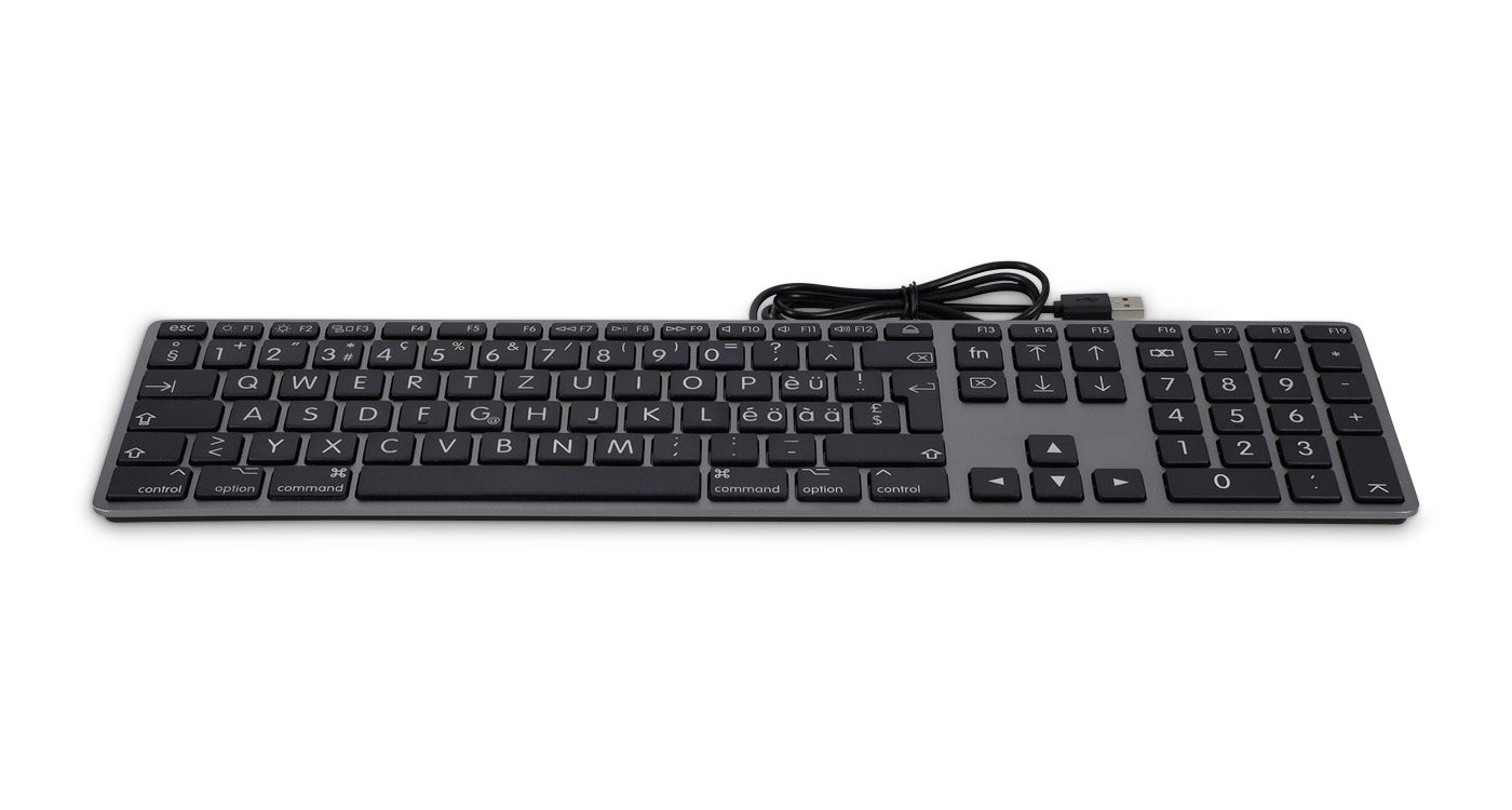 Clavier usb grande police pour mac - azerty