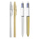 Stylos à bille bic cristal shine - pointe moyenne, pack de 4