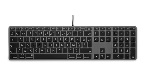 Clavier usb grande police pour mac - azerty