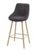 Chaise haute tabouret - tissu Noir Imitation Bois
