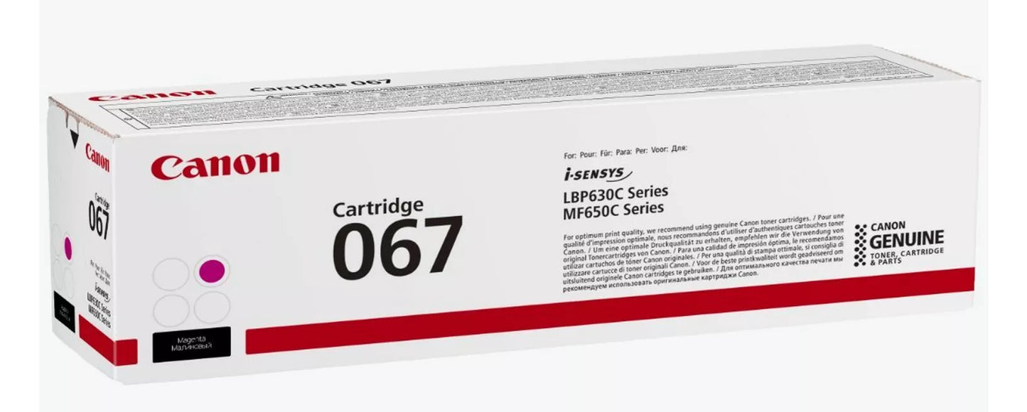 Cartouche toner Canon  067m - rendement 1250 pages