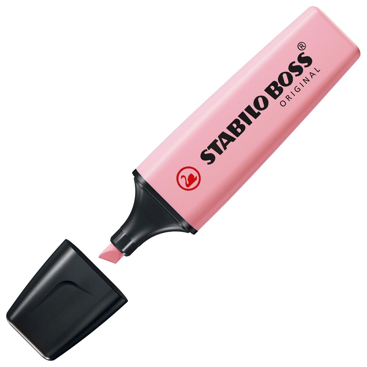 Surligneur Stabilo boss pastel rose - pointe biseautée