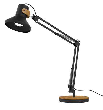 Lampe de bureau LED baya bamboo noir