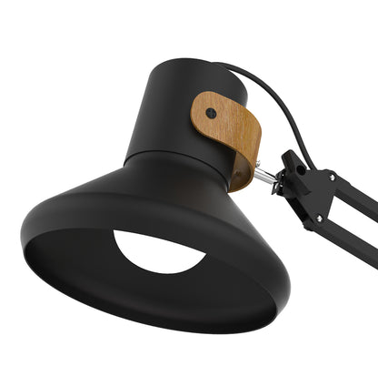 Lampe de bureau LED baya bamboo noir