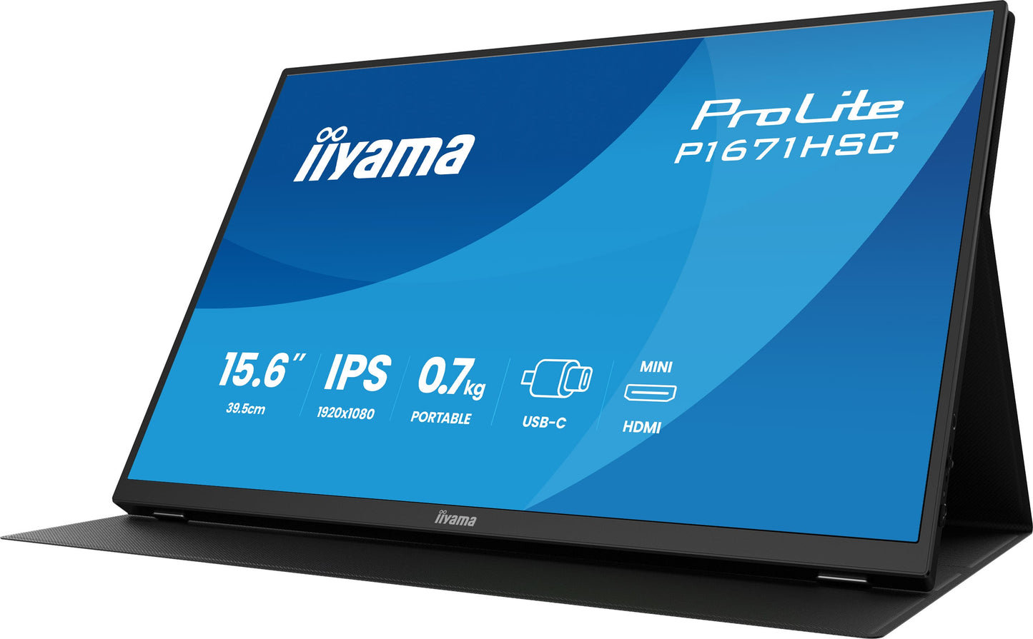 Écran LED 15,6" Full HD - IPS, 3 ms