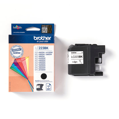Cartouche d'encre Brother noire LC223bk - rendement 550 pages