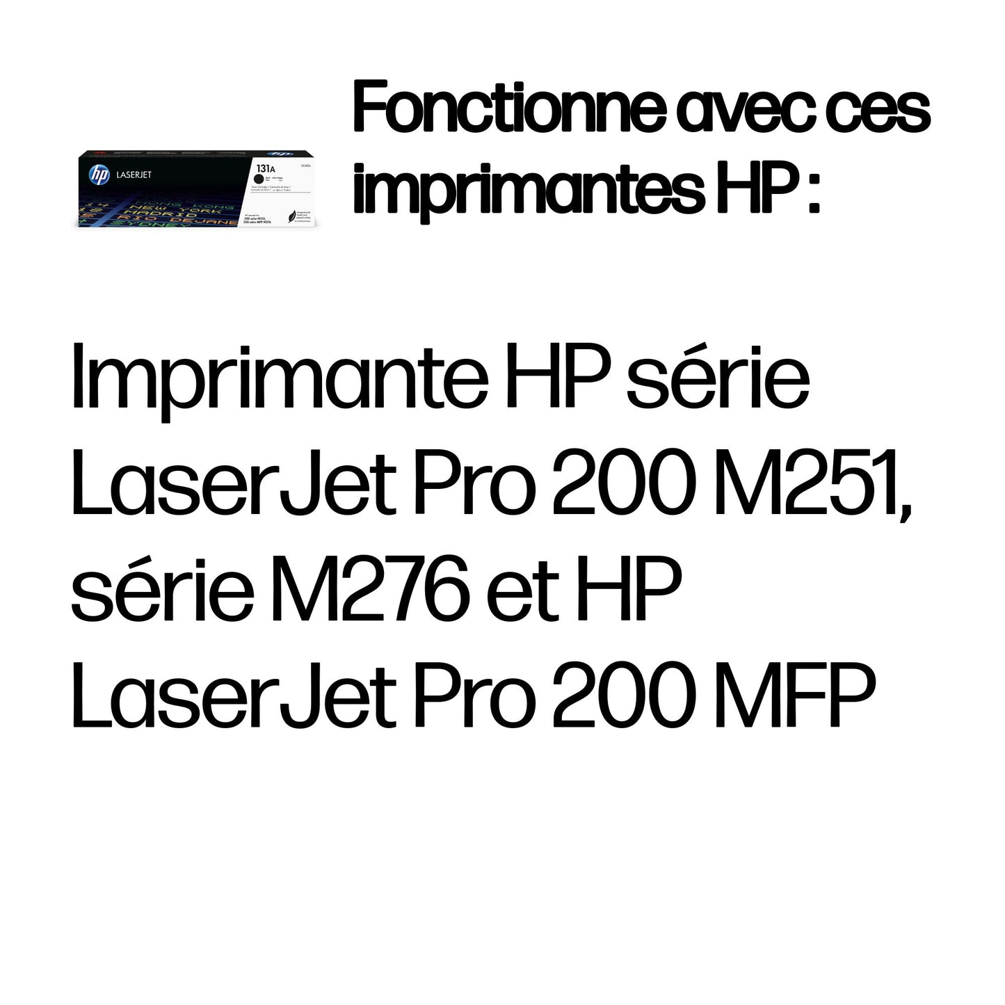 Cartouche toner HP laser 131a - noir, 1520 pages
