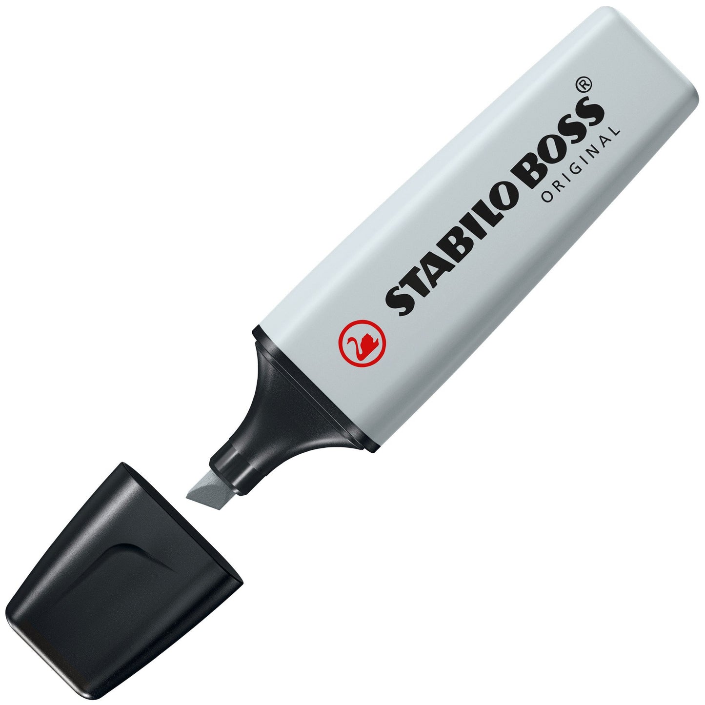 Surligneur Stabilo boss pastel poudre gris - pointe biseautée