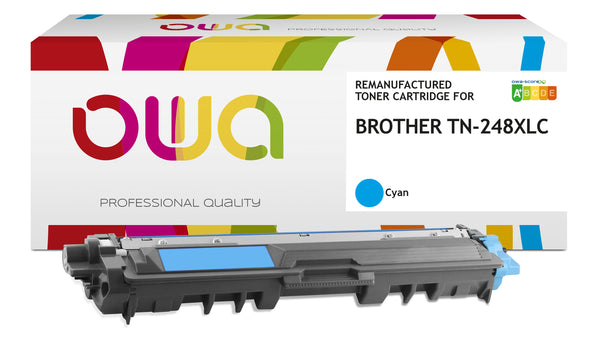 Cartouche laser remanufacturé Brother tn248xl -cyan- 2300 pages