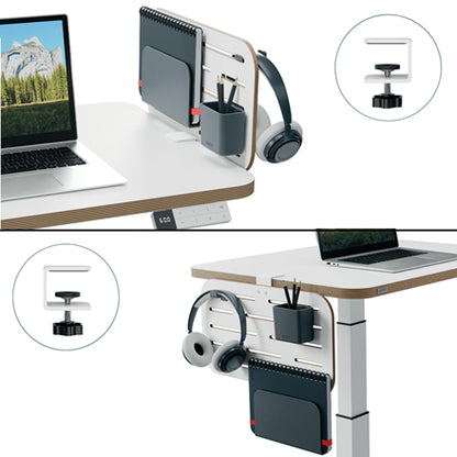 Organiseur de bureau ergonomique avec 3 accessoires -gris