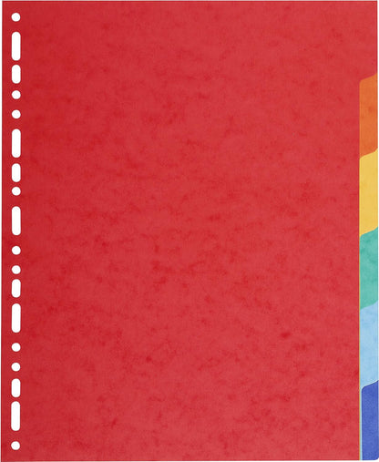 Intercalaires a4+ 6 onglets - carte recyclée 220g/m²