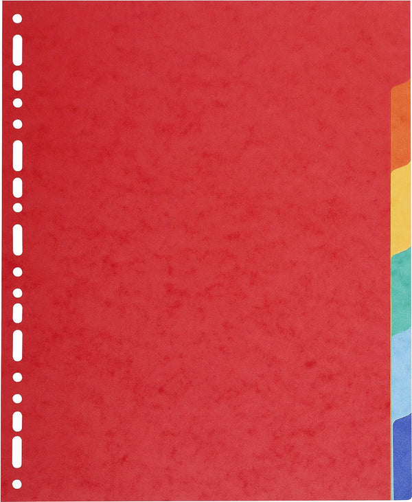 Intercalaires a4+ 6 onglets - carte recyclée 220g/m²