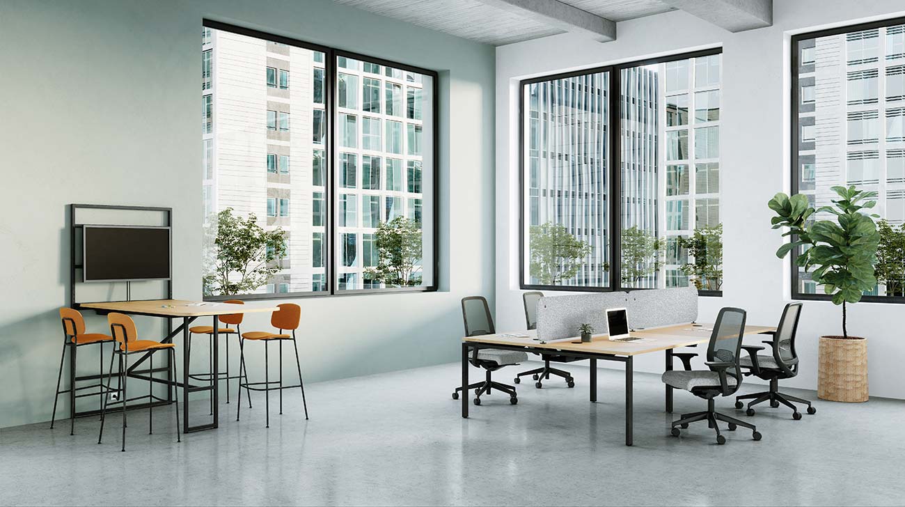 Table connectée alma  support écran intégré -hauteur 74cm