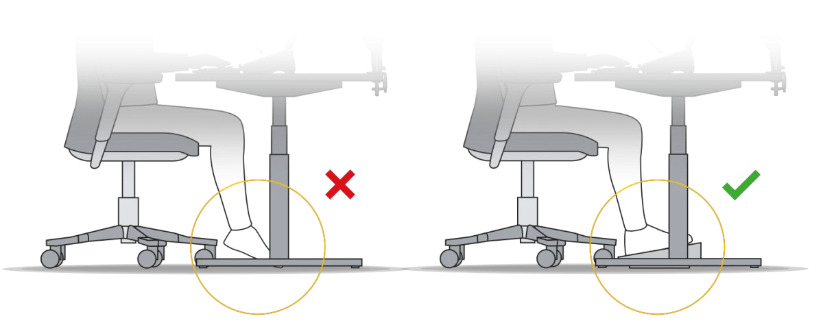 Repose-pieds comfort 90 - ergonomie et bien-être
