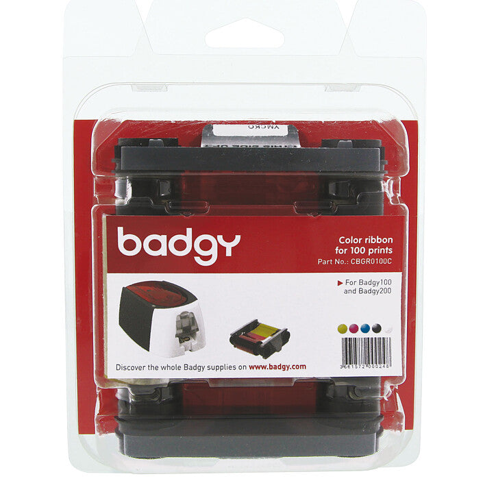 Ruban couleur badgy 200 - impression 100 pages